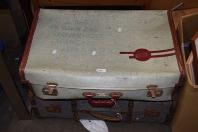 Lot 808 - Two vintage cases containing assorted clothing,...