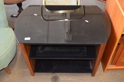 Lot 825 - Glass television stand