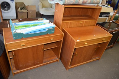 Lot 827 - Retro two piece dresser cabinet and similar...