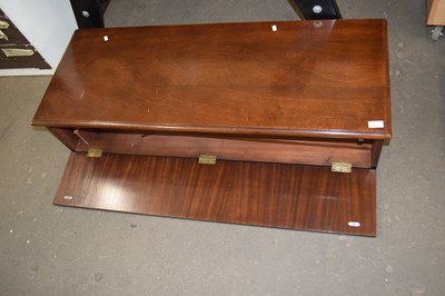 Lot 835 - A narrow mahogany cabinet, possibly a wardrobe...