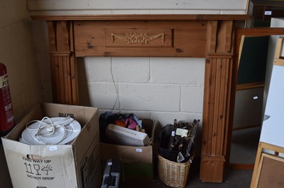 Lot 859 - Modern pine fire surround