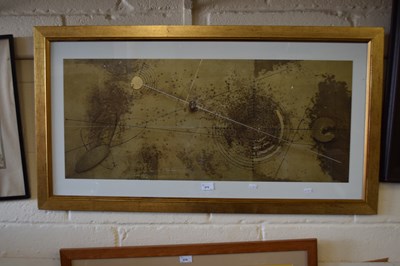 Lot 875 - Modern abstract print in gilt frame