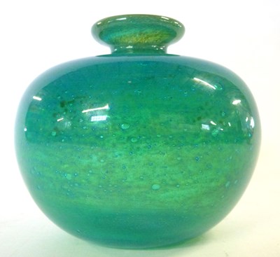 Lot 380 - A very rare early Mdina Glass spherical vase...