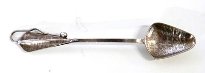 Lot 650 - An Art Nouveau (silver) white metal spoon with...