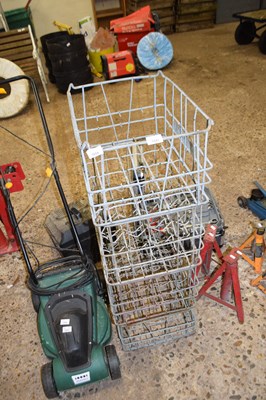 Lot 1043 - Four galvanised milk crates