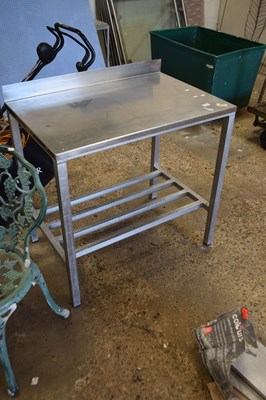 Lot 1056 - An aluminium prep table