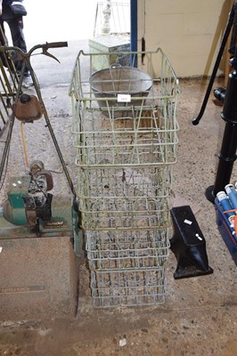 Lot 1217 - Four galvanised milk crates