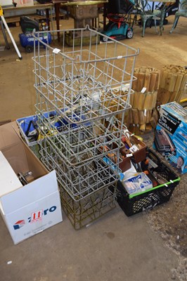 Lot 1218 - Four galvanised milk crates