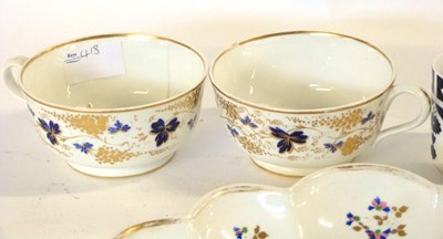 Lot 412 - A group of 19th Century Derby wares included...