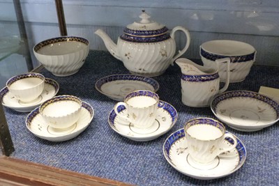 Lot 423 - A late 18th Century Worcester part tea set or...