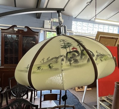 Lot 442 - A modern Chinese floor standing lamp with...