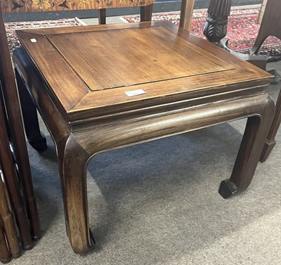 Lot 463 - Contemporary Chinese hardwood lamp table of...