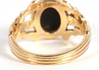 Lot 24 - An early 19th century memorial ring, set to...