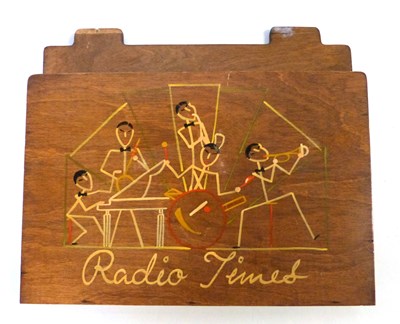 Lot 440 - A 1930's Art Deco Wesco Woodcrafts "Radio...