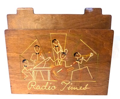 Lot 440 - A 1930's Art Deco Wesco Woodcrafts "Radio...