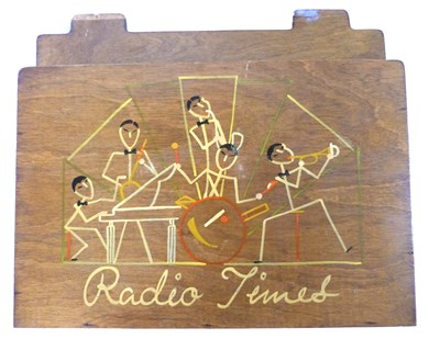 Lot 440 - A 1930's Art Deco Wesco Woodcrafts "Radio...