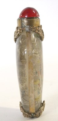 Lot 490 - Antique Chinese reverse-painted snuff bottle...