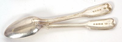 Lot 21 - Six Victorian silver teaspoons, fiddle and...