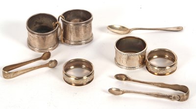 Lot 56 - Mixed Lot: A pair of silver hallmarked salts...