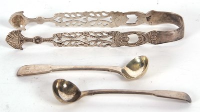 Lot 59 - Mixed Lot: Two Georgian silver condiment...