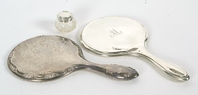 Lot 61 - Mixed Lot: A George V silver backed dressing...