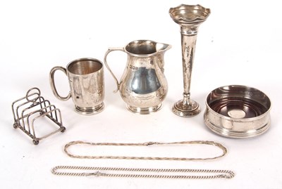 Lot 70 - Mixed Lot: An Elizabeth II silver cream...