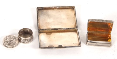 Lot 76 - Mixed Lot: Antique snuff box of rectangular...