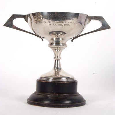 Lot 80 - A George V twin handled trophy of plain form...