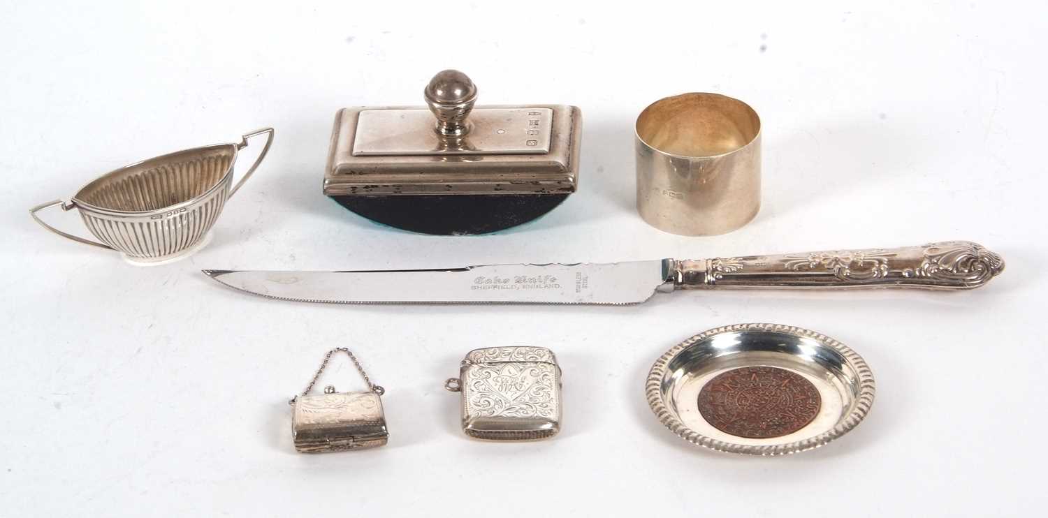 Lot 94 - Mixed Lot: Elizabeth II silver mounted rocking...