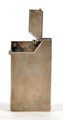 Lot 132 - A Dunhill silver lighter PAT No 44007 having...