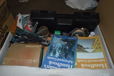 Lot 611 - ONE BOX VARIOUS FISHING REELS, FISHING...