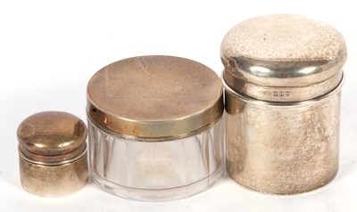 Lot 164 - Mixed Lot: An Edwardian silver cannister and...