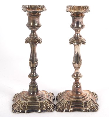 Lot 390 - A pair of antique Elkington & Co silver plated...