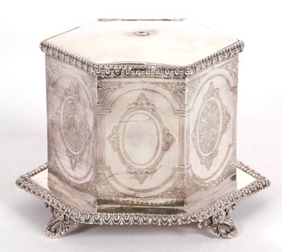 Lot 399 - An early 19th Century silver plated biscuit...