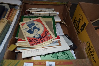 Lot 620 - ONE BOX MIXED EPHEMERA