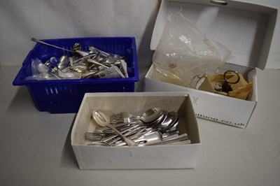 Lot 25 - Mixed Lot: Three boxes of various cutlery,...