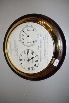 Lot 26 - A Hathaway of London combination clock and...