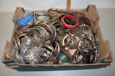 Lot 78 - A large box of various costume jewellery bangles