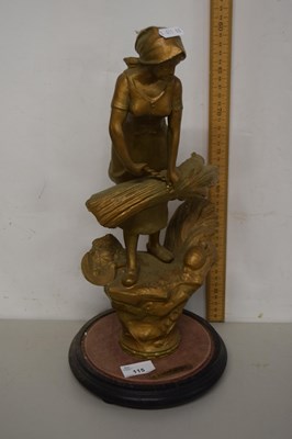 Lot 115 - A continental painted Spelter figurine