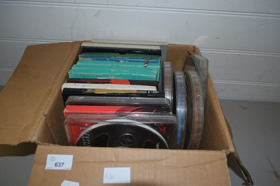 Lot 637 - BOX OF MIXED FILM REELS