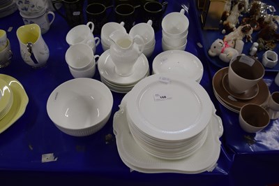 Lot 168 - Quantity of white glazed tea wares