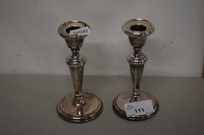 Lot 111 - Pair of small Sylvac mounted dressing table...