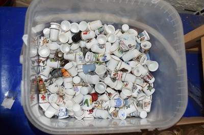 Lot 505 - Large collection of various porcelain thimbles