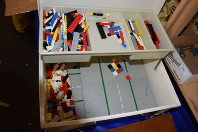 Lot 520 - A cantilever box of assorted Lego