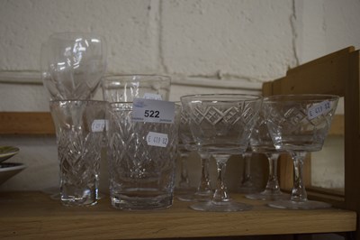 Lot 522 - Mixed Lot: Various drinking glasses