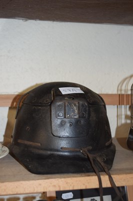 Lot 59A - A Welsh miners helmet