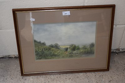 Lot 224 - Ken Walton, study of a rural landscape,...