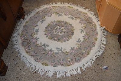 Lot 250 - A Chinese circular wool floor rug