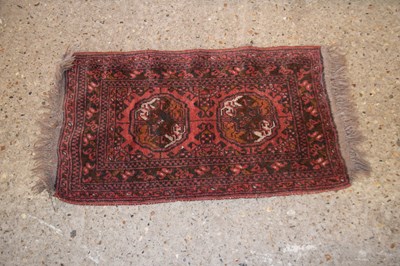 Lot 251 - Small Middle Eastern red prayer rug