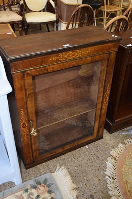 Lot 293 - A Victorian walnut veneered pier type cabinet